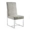 Manhattan Comfort Element Velvet Dining Chair in Steel, PK2 2-DC030-ST - alternate 3